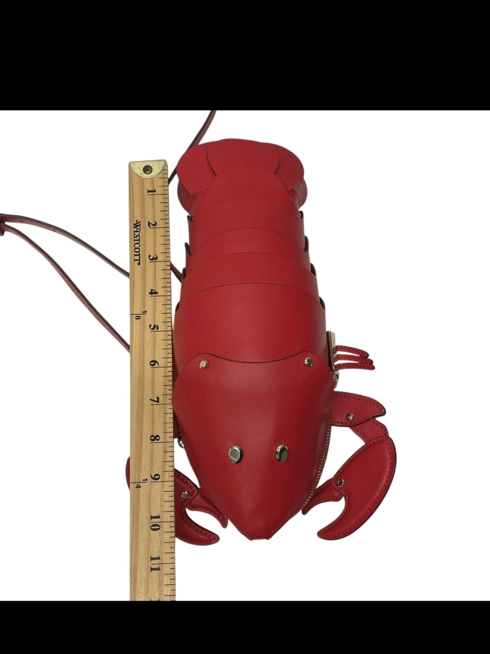 Kate Spade Lobster Purse Love Shack Red with Strap Crossbody Novelty - Picture 9 of 9